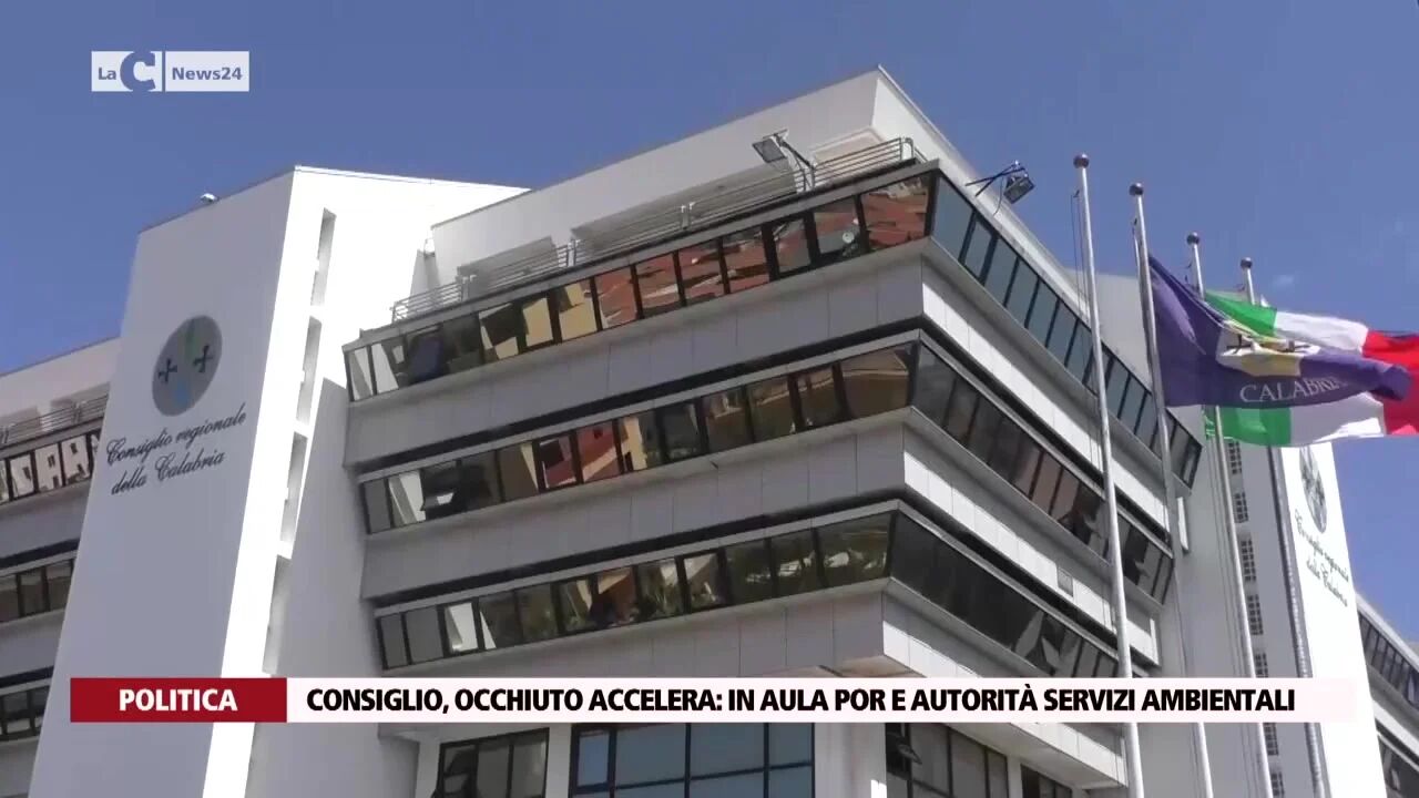Consiglio, Occhiuto accelera: in aula por e autorità servizi ambientali