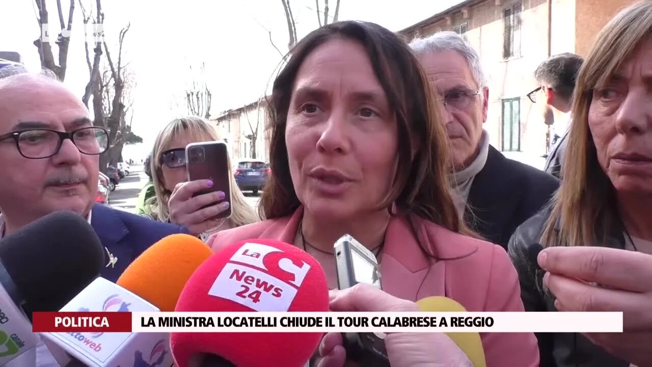 La ministra Locatelli chiude il tour Calabrese a Reggio