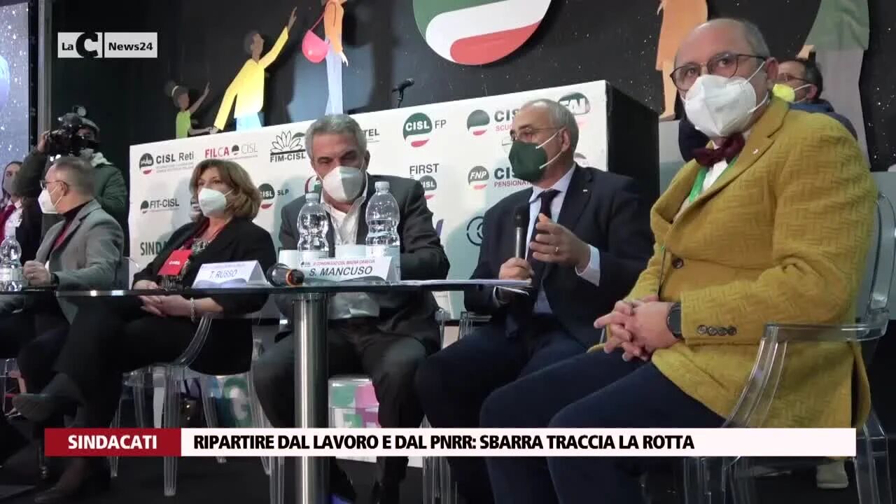 Ripartire dal lavoro e dal Pnrr: Sbarra traccia la rotta
