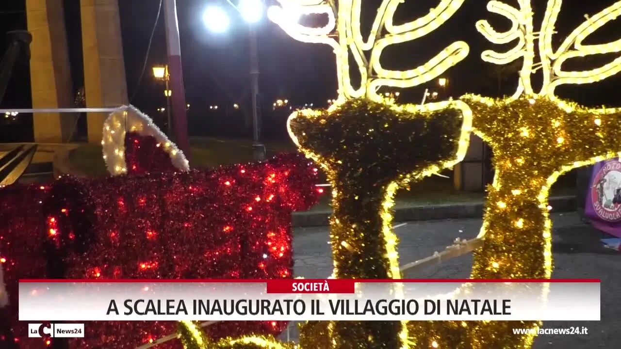 A Scalea inaugurato il villaggio di Natale