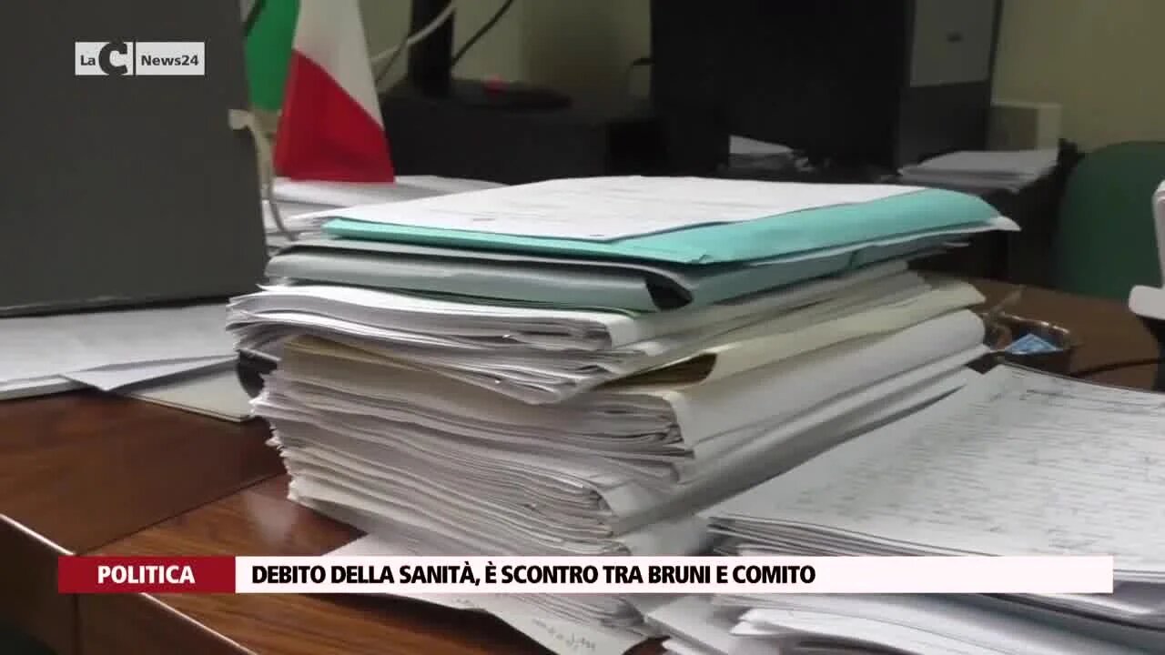 Debito della sanità, è scontro tra Bruni e Comito