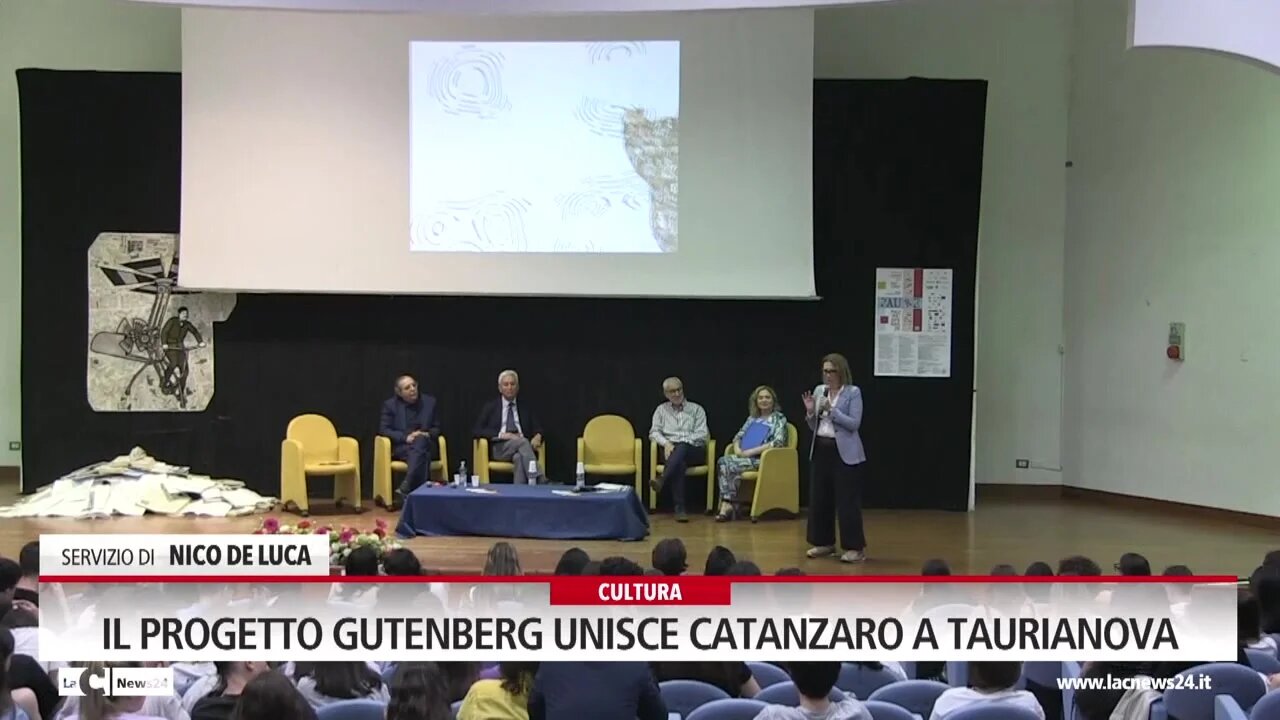 Il progetto Gutenberg unisce Catanzaro a Taurianova