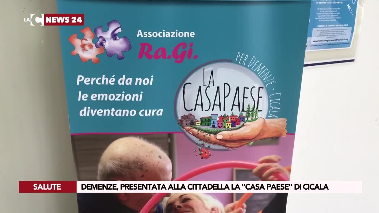 Demenze, Presentata alla Cittadella la “Casa Paese” Di Cicala