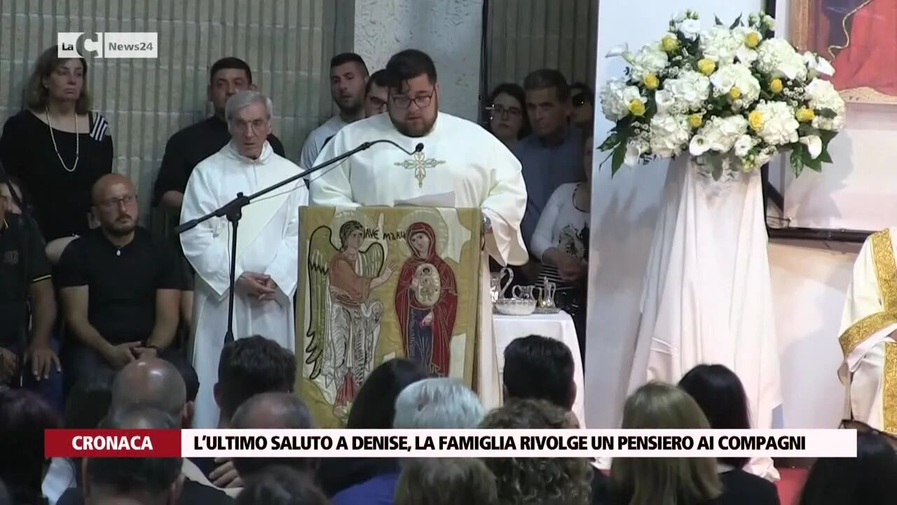 L’ultimo saluto a Denise, la famiglia rivolge un pensiero ai compagni