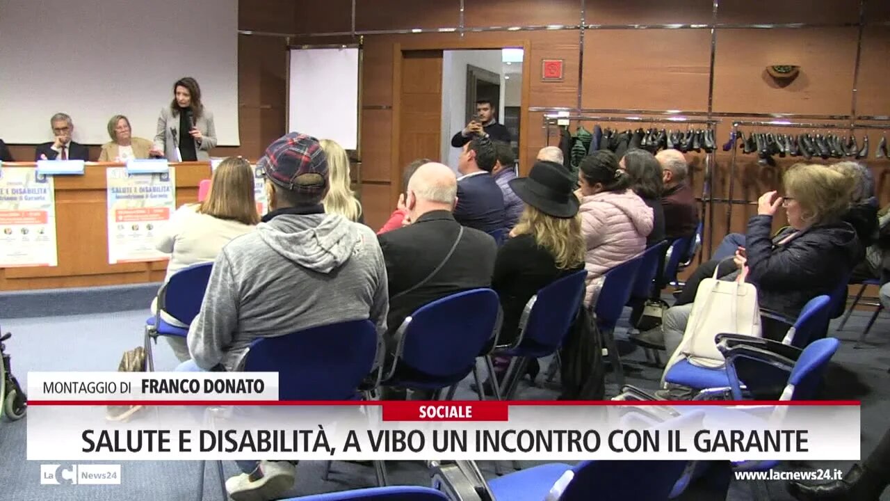 Salute e disabilità, a Vibo un incontro con il garante