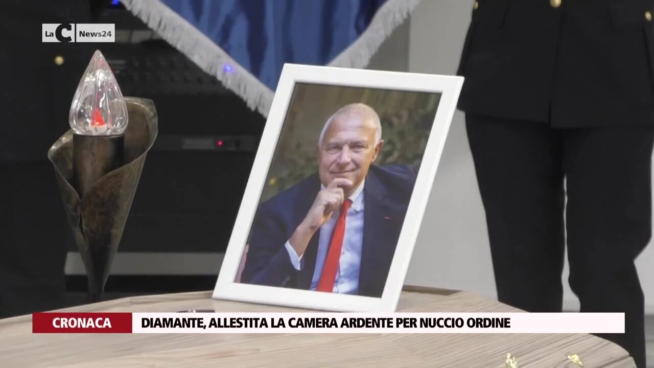 Diamante, allestita la camera ardente per Nuccio Ordine