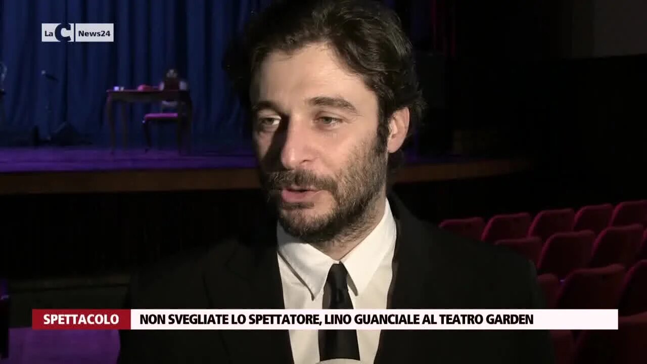 Non svegliate lo spettatore, Lino Guanciale al teatro Garden