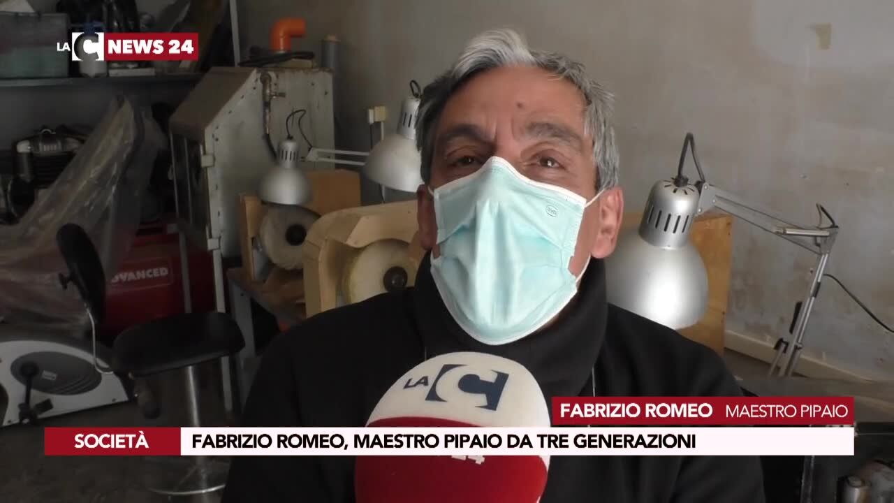 Fabrizio Romeo, maestro pipaio da tre generazioni