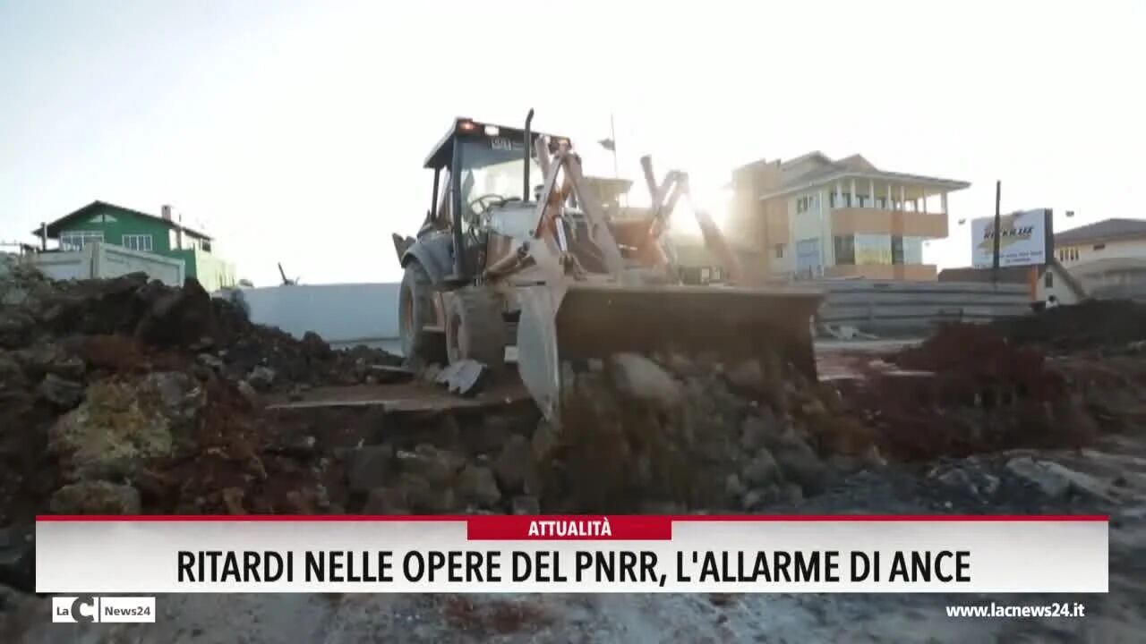 Ritardi nelle opere del Pnrr,  l'allarme di Ance