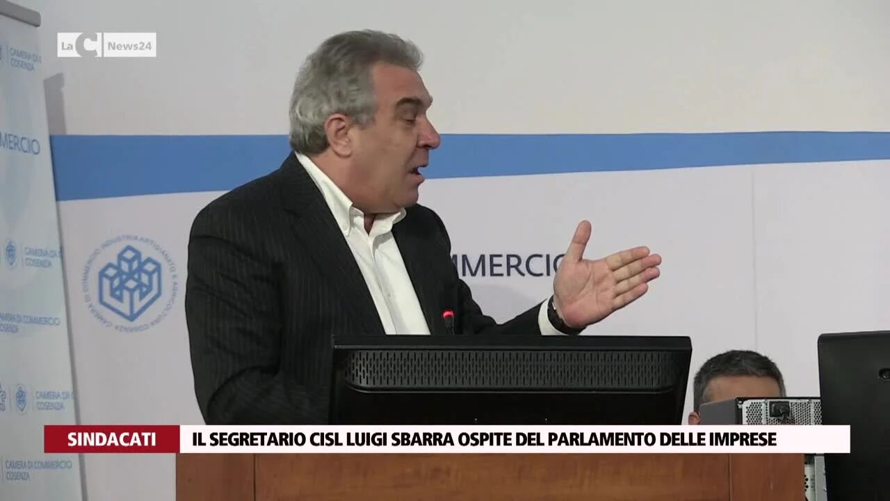 Il segretario Cisl Luigi Sbarra ospite del Parlamento delle Imprese