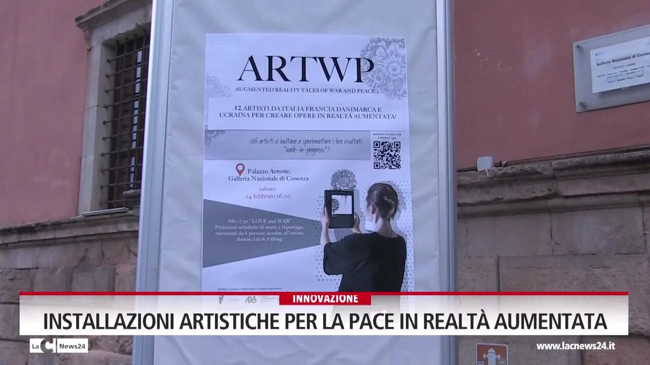 Installazioni artistiche per la pace in realtà aumentata