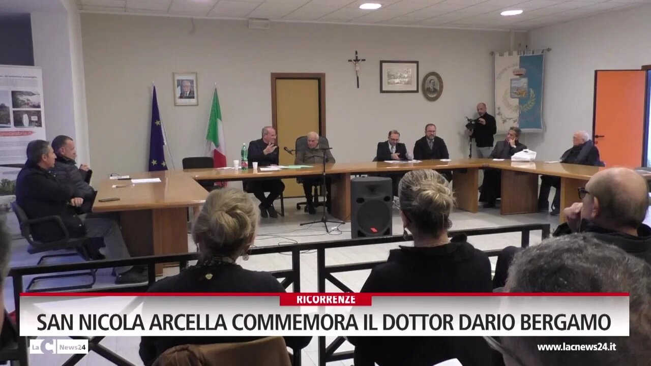 San Nicola Arcella commemora il dottor Dario Bergamo