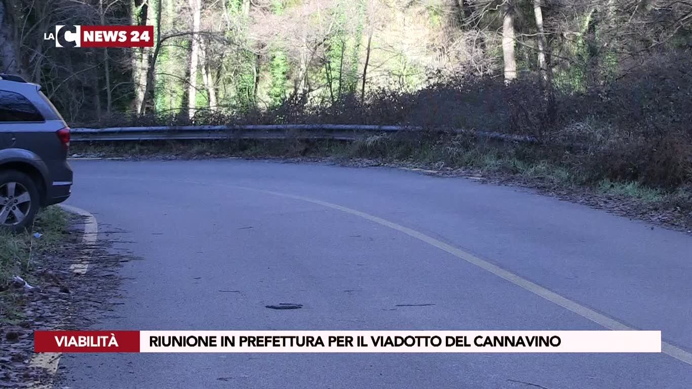 Riunione in Prefettura per il viadotto del Cannavino
