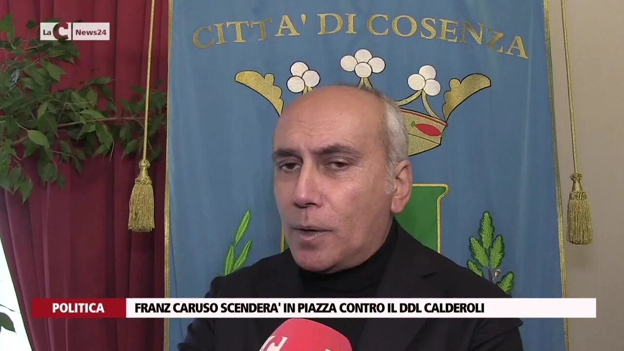 Franz Caruso scenderà in piazza contro il ddl Calderoli