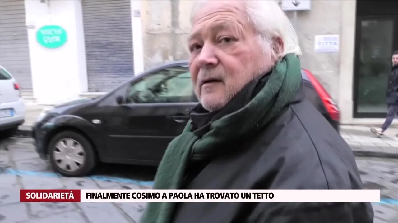 Finalmente Cosimo a Paola ha trovato un tetto