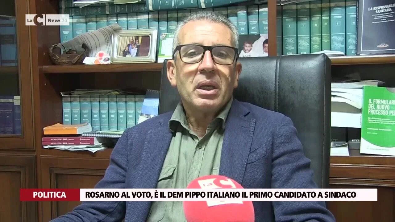 Rosarno al voto, è il dem Pippo Italiano il primo candidato a sindaco