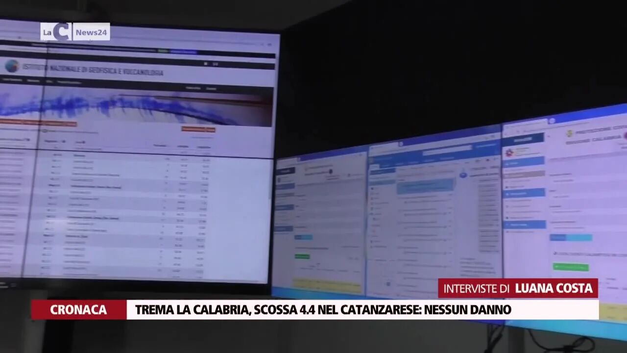 Trema la Calabria, scossa 4.4 nel Catanzarese: nessun danno