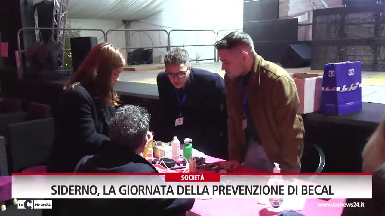 Siderno, la giornata della prevenzione di BeCal