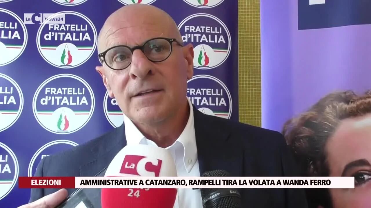 Amministrative a Catanzaro, Rampelli tira la volata a Wanda Ferro