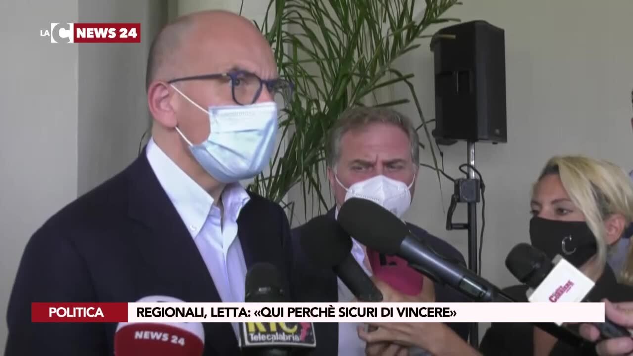 Regionali, Letta, «qui perchè sicuri di vincere»
