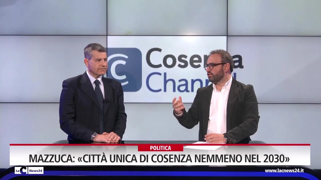 Mazzuca: «Città Unica di Cosenza nemmeno nel 2030»