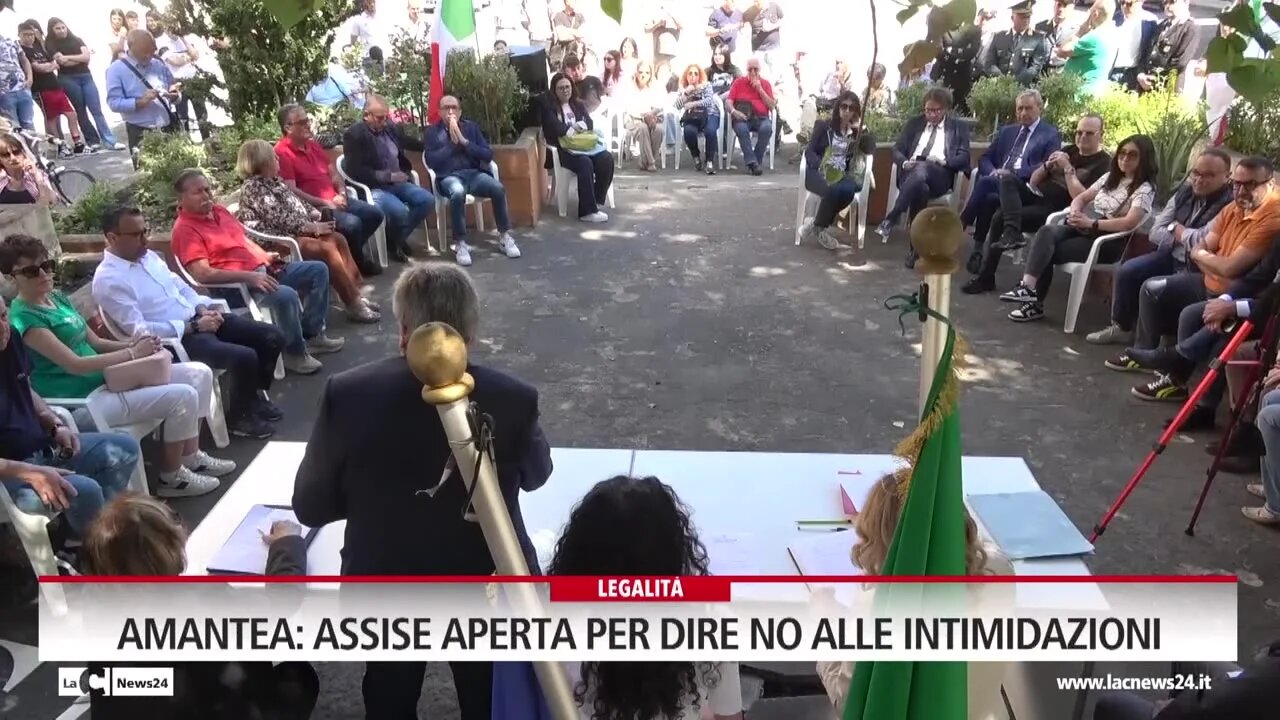 Amantea, assise aperta per dire no alle intimidazioni