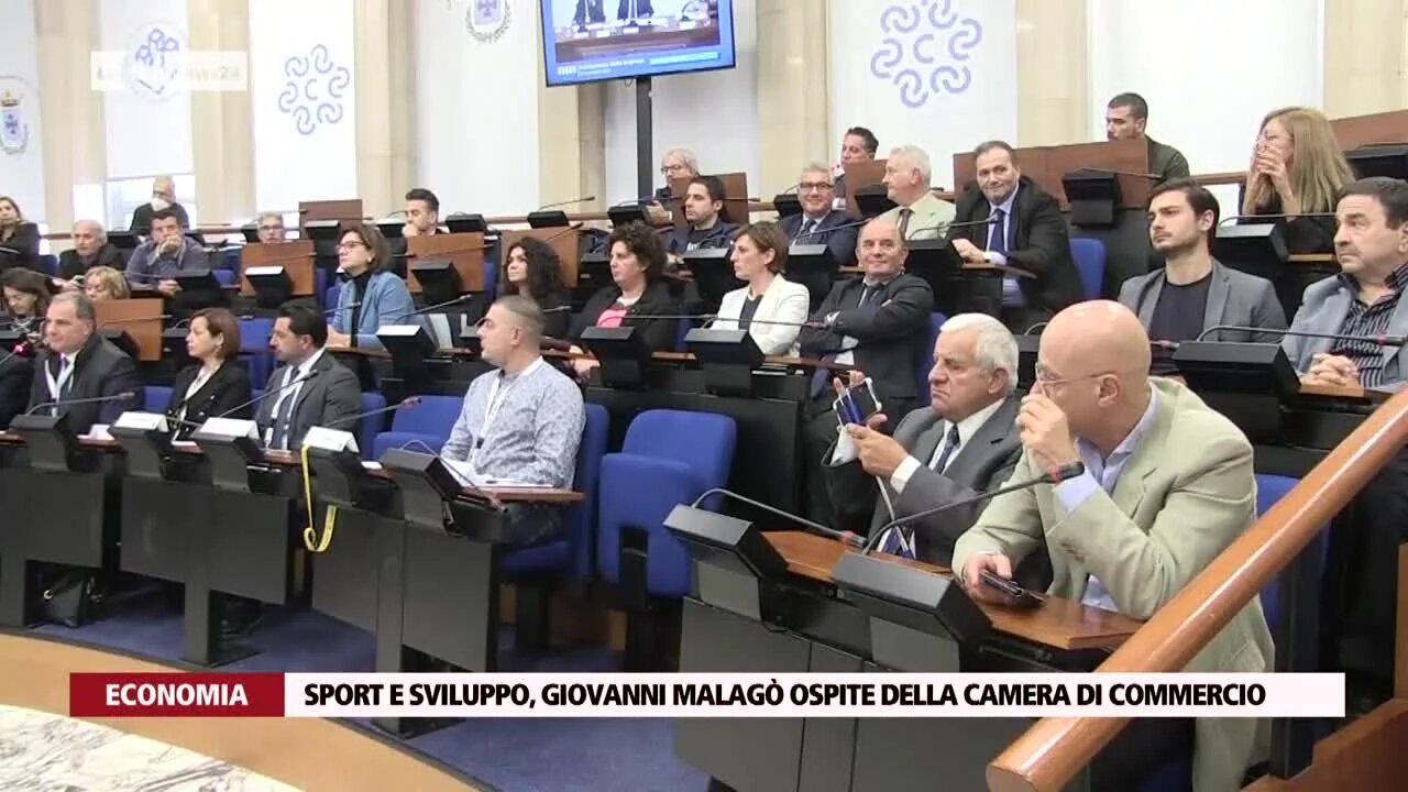 Sport e Sviluppo, Giovanni Malagò ospite della camera di commercio