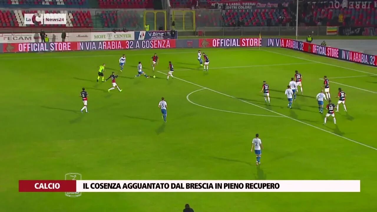 Il Cosenza agguantato dal Brescia in pieno recupero