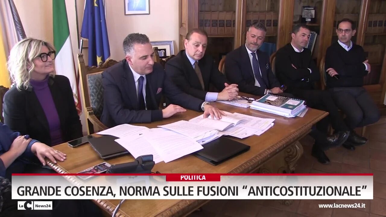 Grande Cosenza, norma sulle fusioni “anticostituzionale”