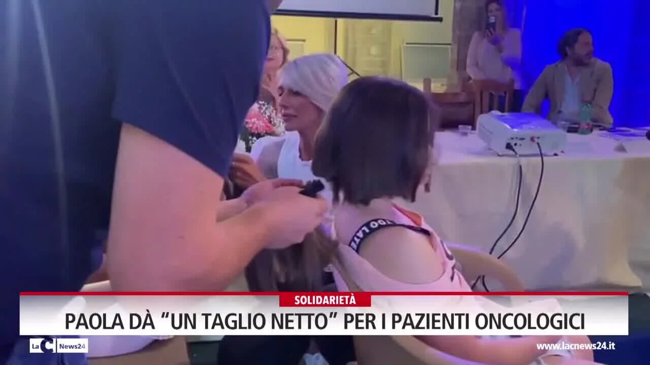 Paola dà “un taglio netto” per i pazienti oncologici