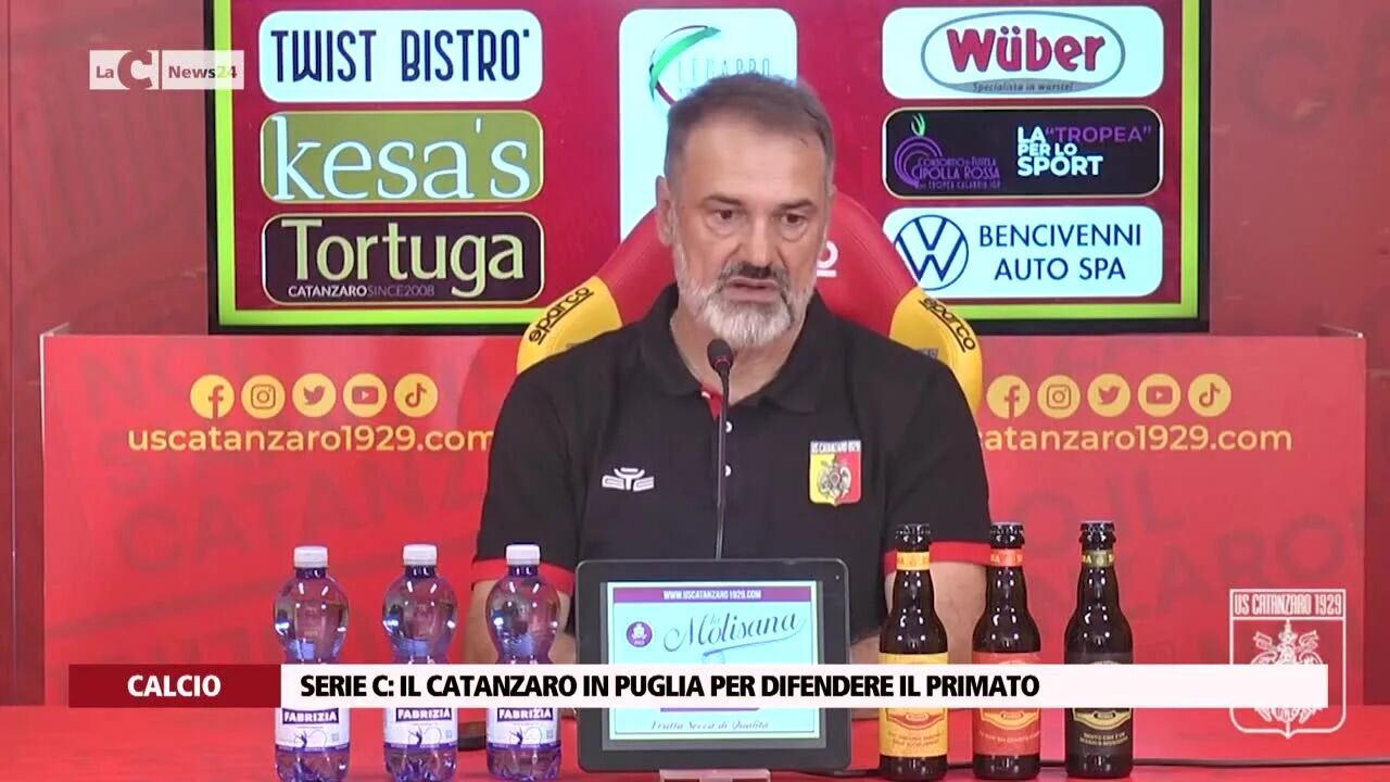 Serie C: il Catanzaro in Puglia per difendere il primato