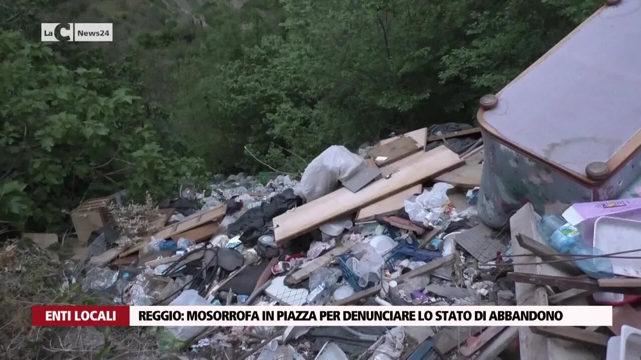 Reggio: Mosorrofa in piazza per denunciare lo stato di abbandono