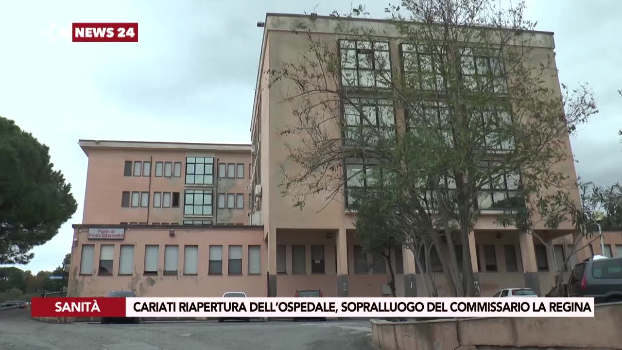 Ospedale Cariati, sopralluogo del commissario La Regina