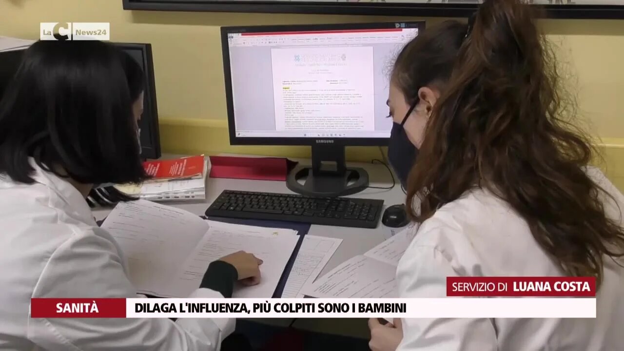 Dilaga l'influenza, più colpiti sono i bambini