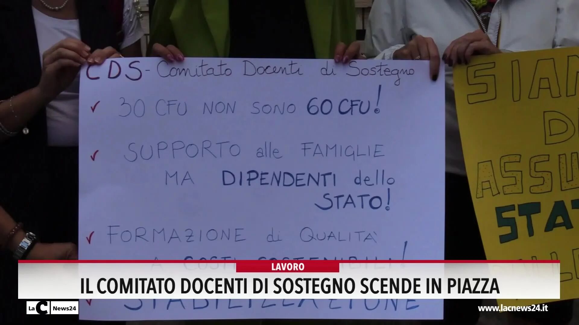 Il Comitato docenti di sostegno scende in piazza