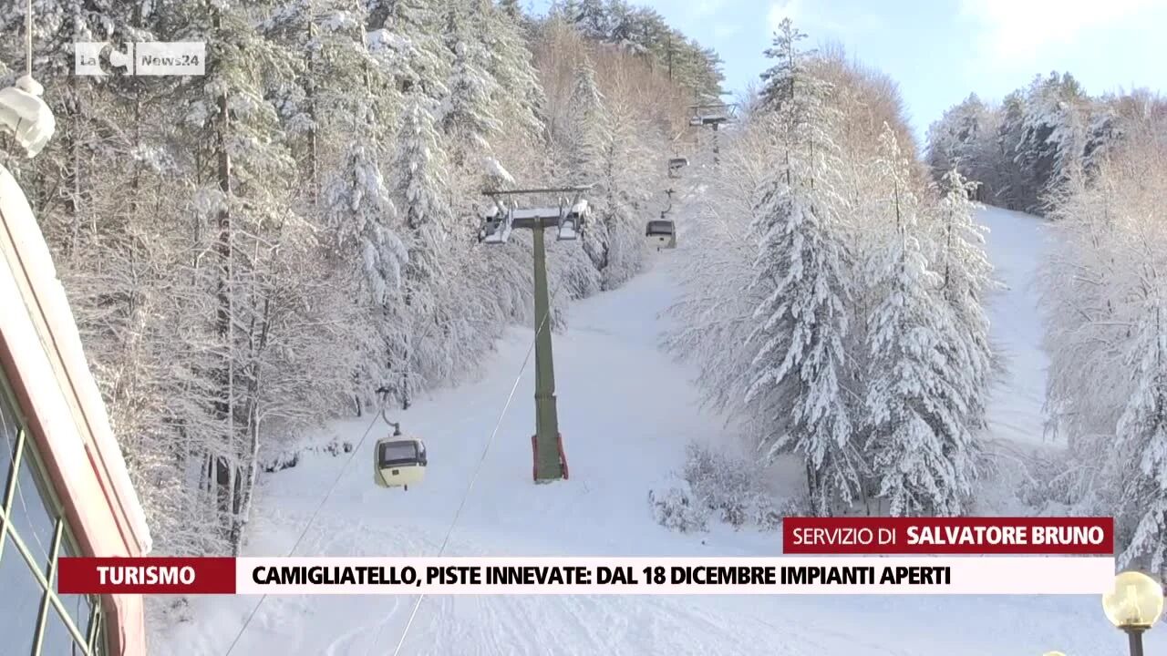 A Camigliatello piste innevate, dal 18 dicembre impianti aperti