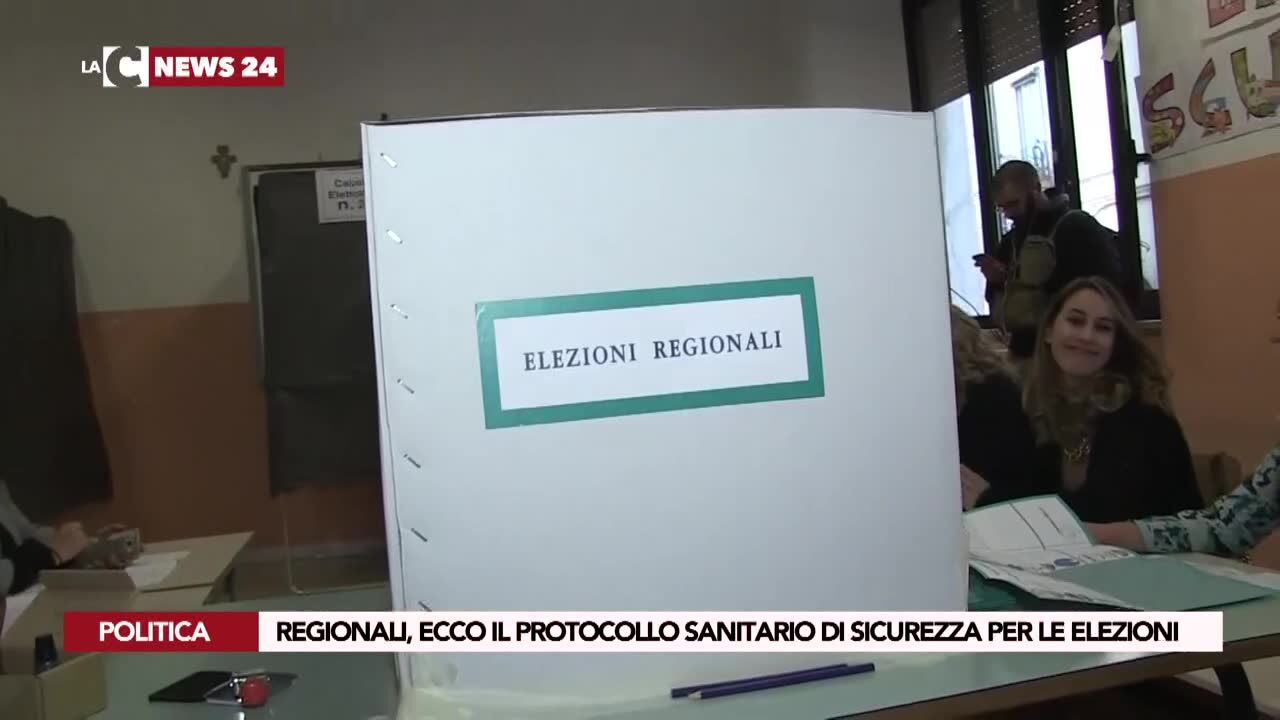Regionali, ecco il protocollo sanitario di sicurezza per le elezioni