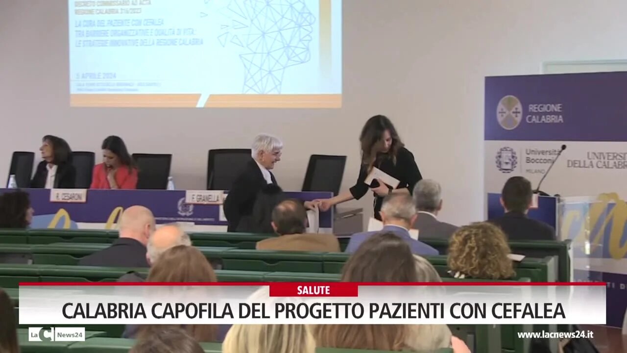 Calabria capofila del progetto pazienti con Cefalea