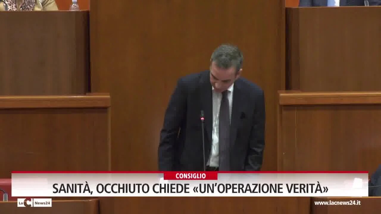 Sanità, Occhiuto chiede un’operazione verità