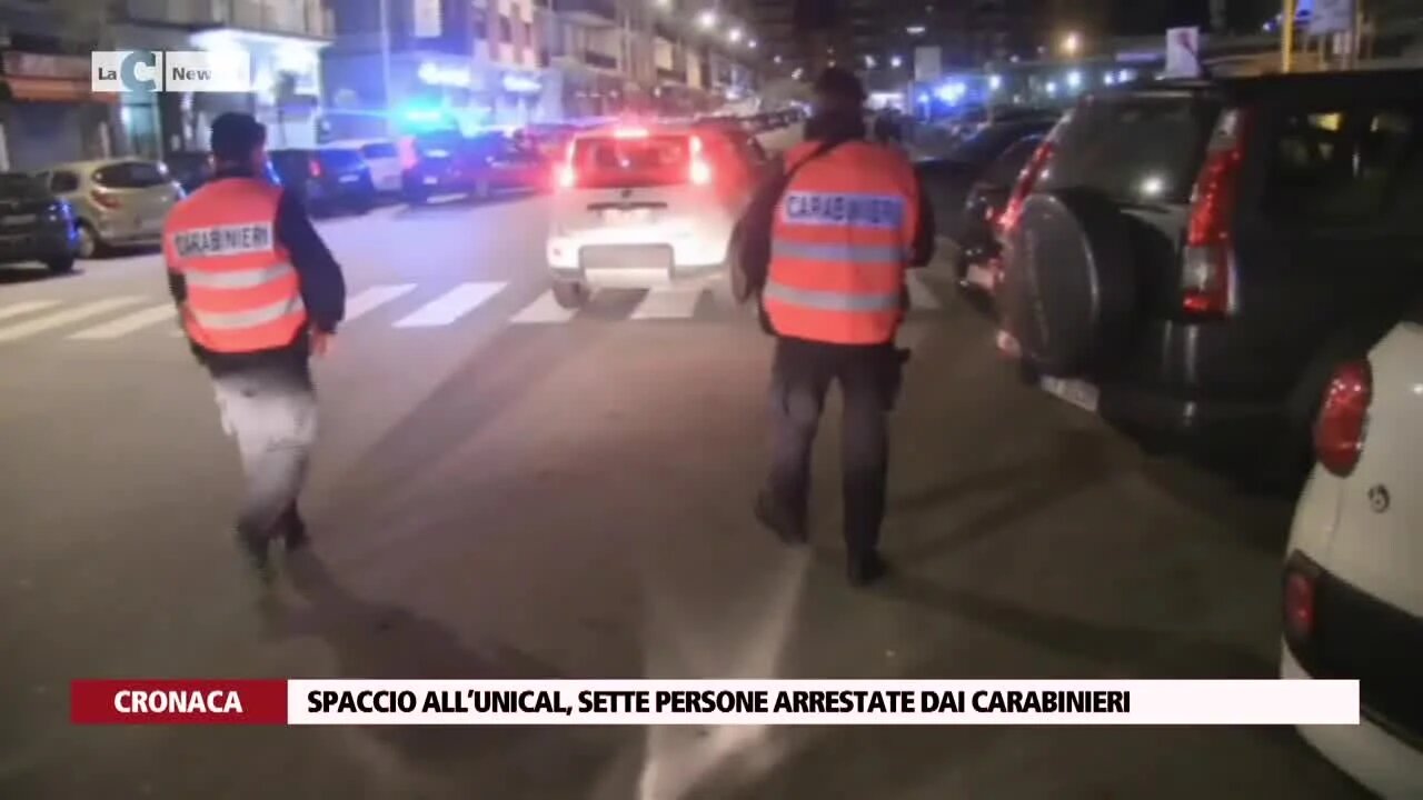 Spaccio all’Unical, sette persone arrestate dai carabinieri