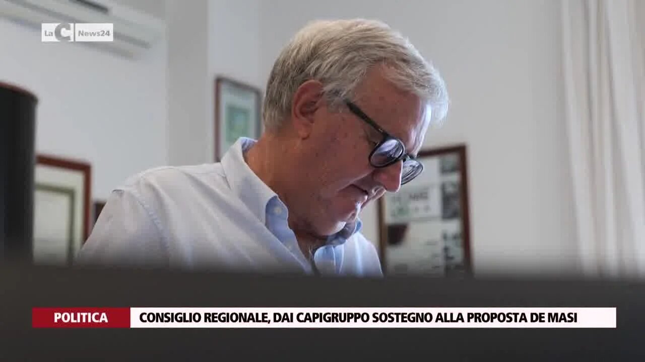 Consiglio Regionale, dai capigruppo sostegno alla proposta De Masi