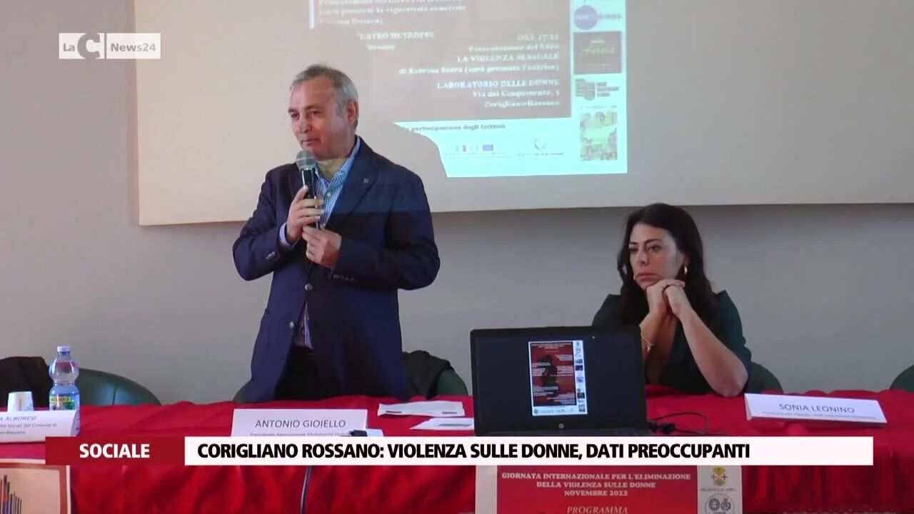 Corigliano Rossano, violenza sulle donne, dati preoccupanti