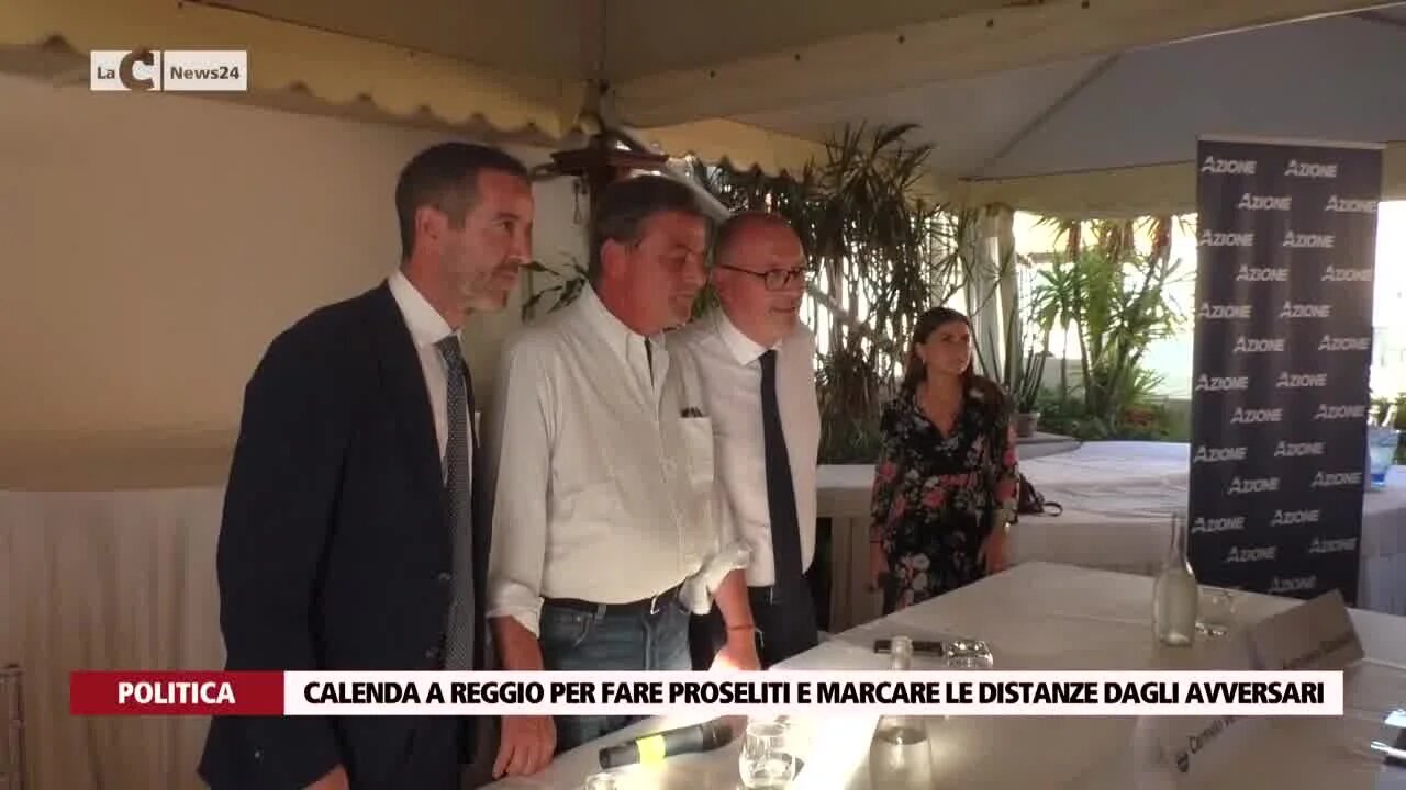 Calenda a Reggio per fare proseliti e marcare le distanze dagli avversari