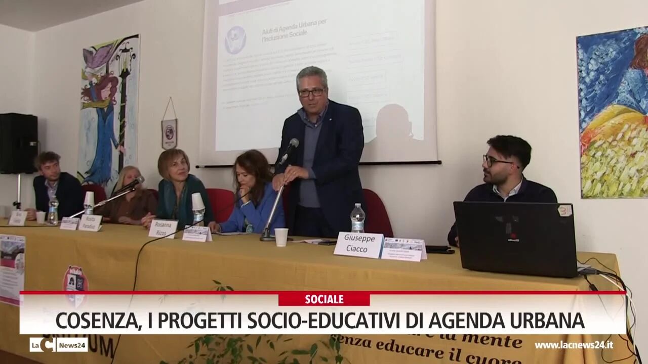Cosenza, i progetti socio-educativi di agenda urbana