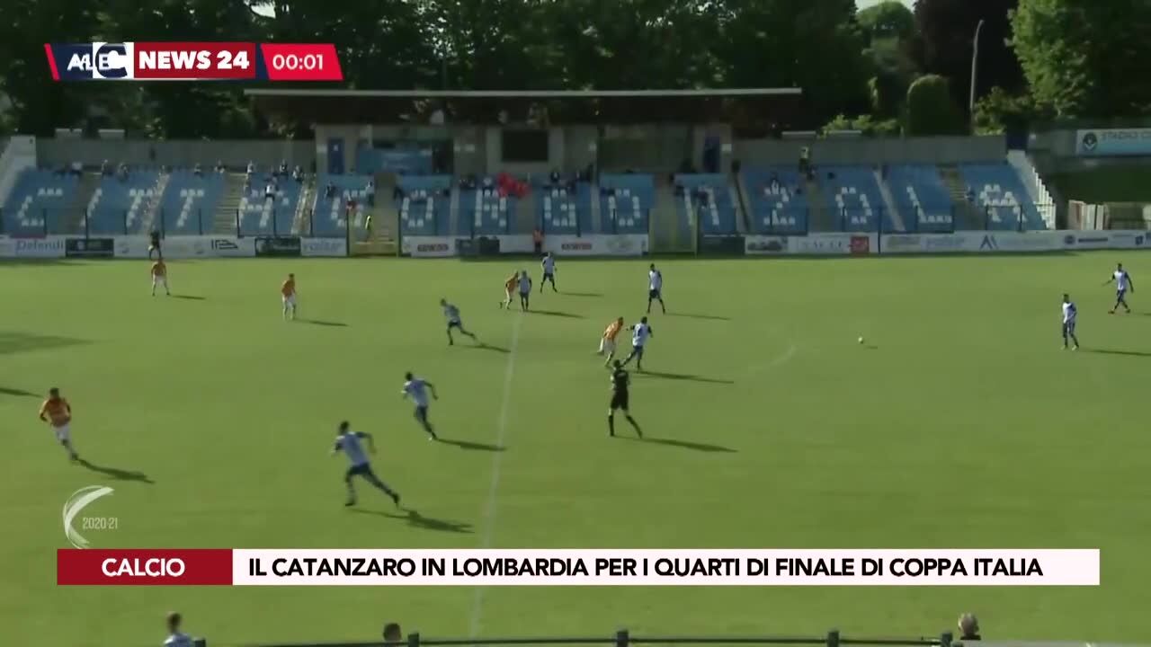 Il Catanzaro in Lombardia per i quarti di finale di coppa italia