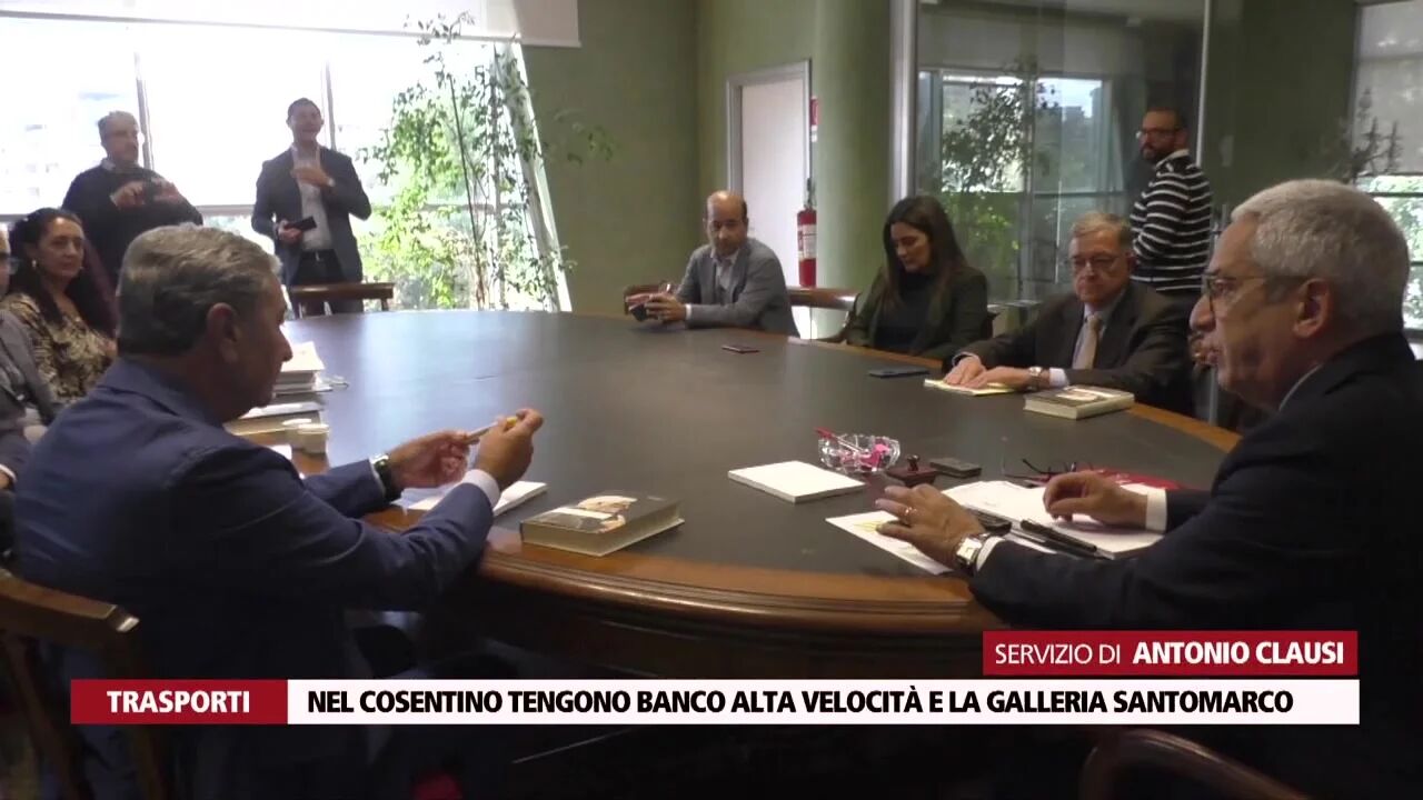 Nel cosentino tengono banco alta velocità e la galleria Santomarco