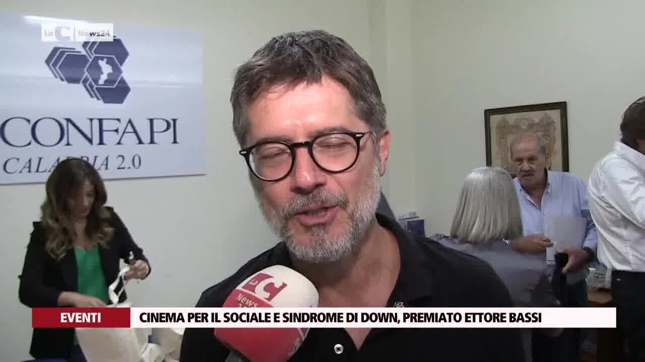 Cinema per il sociale e sindrome di down, premiato Ettore Bassi