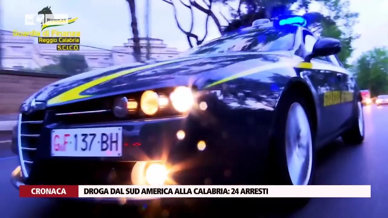 Droga dal Sud America alla Calabria: 24 arresti