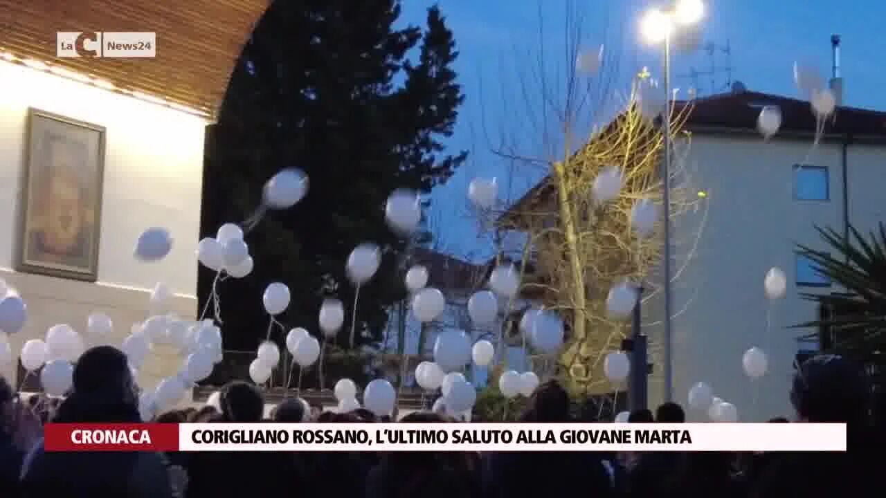 Corigliano Rossano, l’ultimo saluto alla giovane Marta