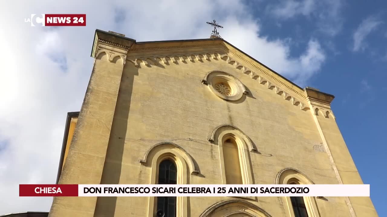 Don Francesco Sicari celebra i 25 anni di sacerdozio